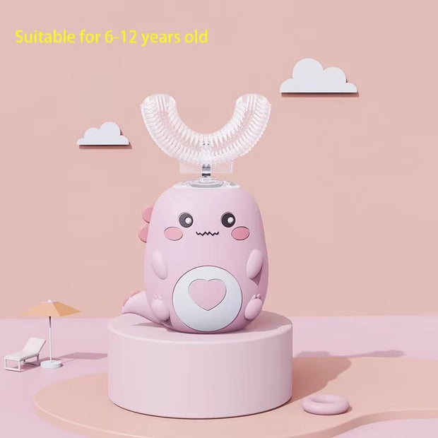 Electric U-Shaped Toothbrush Children Sonic Toothbrush 360 Degrees Smart Dental Tooth Brush Teeth Whitening for Waterproof Kids