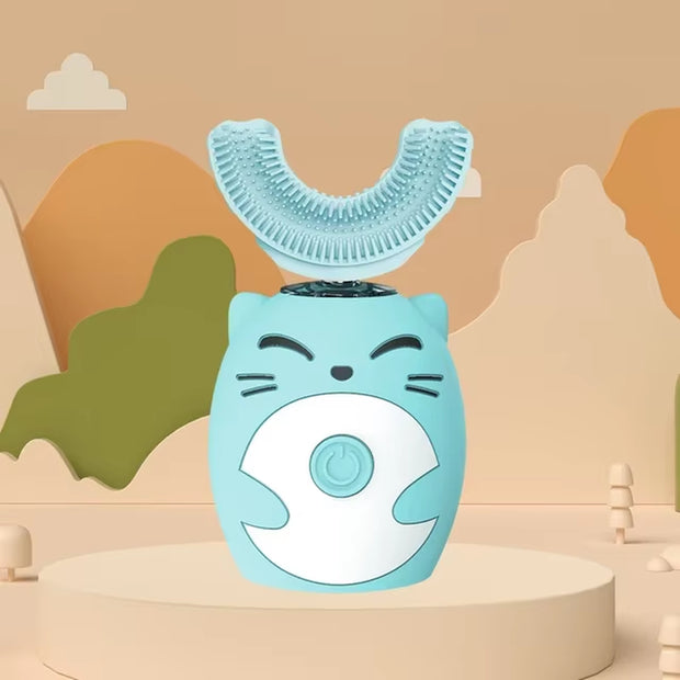 Electric U-Shaped Toothbrush Children Sonic Toothbrush 360 Degrees Smart Dental Tooth Brush Teeth Whitening for Waterproof Kids