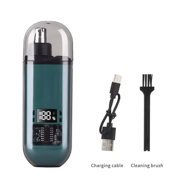 2 in 1 Electric Portable Ear and Nose Hair Trimmer Clipper 2024 Professional Painless Portable Eyebrow for Men Nose Hair