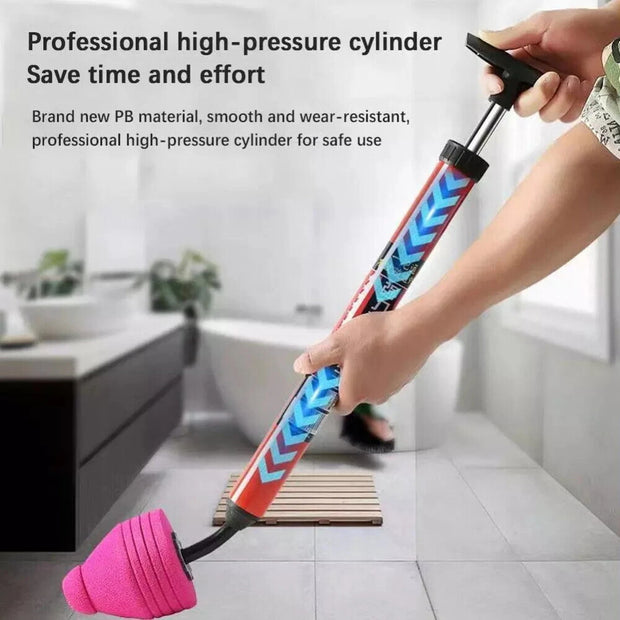 High Pressure Powerful Pump Air Drain Plunger Bathroom Kitchen Toilet Shower US
