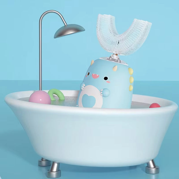 Electric U-Shaped Toothbrush Children Sonic Toothbrush 360 Degrees Smart Dental Tooth Brush Teeth Whitening for Waterproof Kids