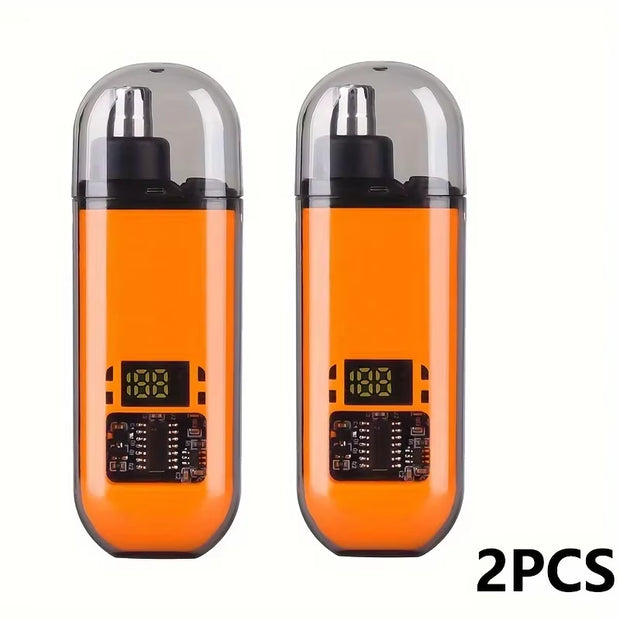 2 in 1 Electric Portable Ear and Nose Hair Trimmer Clipper 2024 Professional Painless Portable Eyebrow for Men Nose Hair