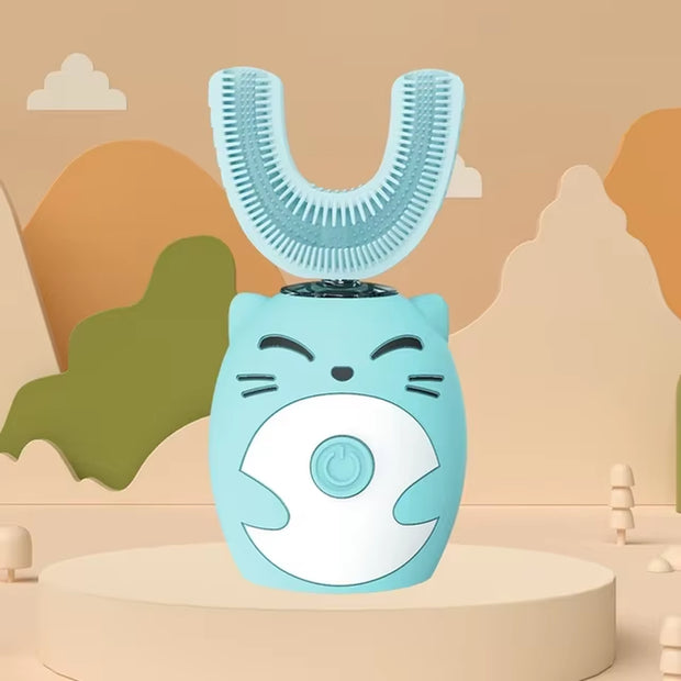 Electric U-Shaped Toothbrush Children Sonic Toothbrush 360 Degrees Smart Dental Tooth Brush Teeth Whitening for Waterproof Kids