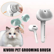 Labrador Charm Steam Brush, Pet Water Steam Spray Grooming Comb, 3 in 1 Dog Steam Brush, Steam Dog Brush for Shedding, Labrador Charm Brush with Water, Dog Spa Brush for Fur Removal (White)