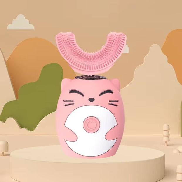 Electric U-Shaped Toothbrush Children Sonic Toothbrush 360 Degrees Smart Dental Tooth Brush Teeth Whitening for Waterproof Kids