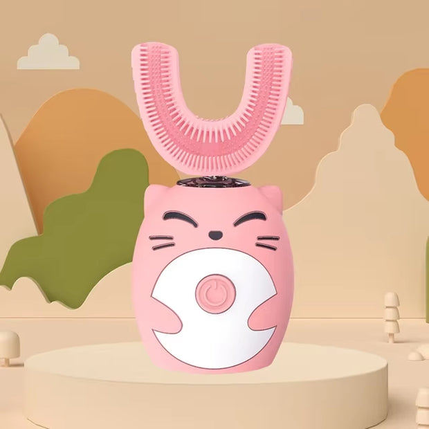 Electric U-Shaped Toothbrush Children Sonic Toothbrush 360 Degrees Smart Dental Tooth Brush Teeth Whitening for Waterproof Kids