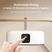 Mini Portable Dryer Foldable Electric Dryer Apartment Portable Dryer Travel RVS with Dryer Bag and Time Set Travel Style