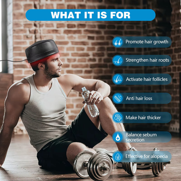 120 Diodes Hair Growth Cap 850Nm 660Nm Red Light Therapy Cap for Hair Regrowth anti Hair Loss Relax Scalp Hair Care Hat