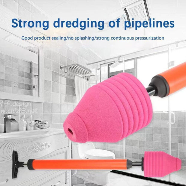 High Pressure Powerful Pump Air Drain Plunger Bathroom Kitchen Toilet Shower US
