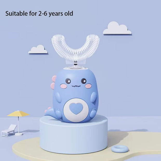 Electric U-Shaped Toothbrush Children Sonic Toothbrush 360 Degrees Smart Dental Tooth Brush Teeth Whitening for Waterproof Kids